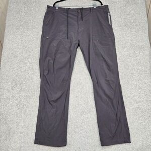 HOWLER BROTHERS Shoalwater Tech Pants Men 38x32 Gray Hiking Outdoors *FLAW*